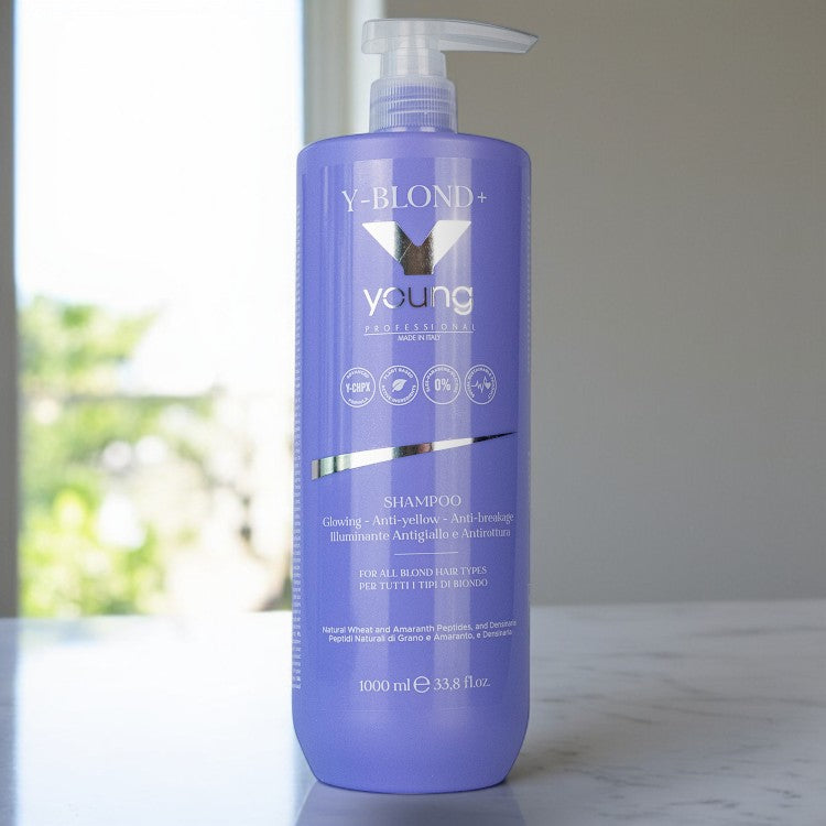 Șampon Y-Blond+ 1000 ml | Pentru Reflexe Reci și Păr Strălucitor