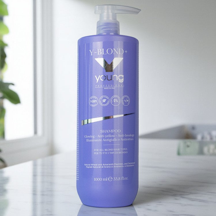 Șampon Y-Blond+ 1000 ml | Pentru Reflexe Reci și Păr Strălucitor