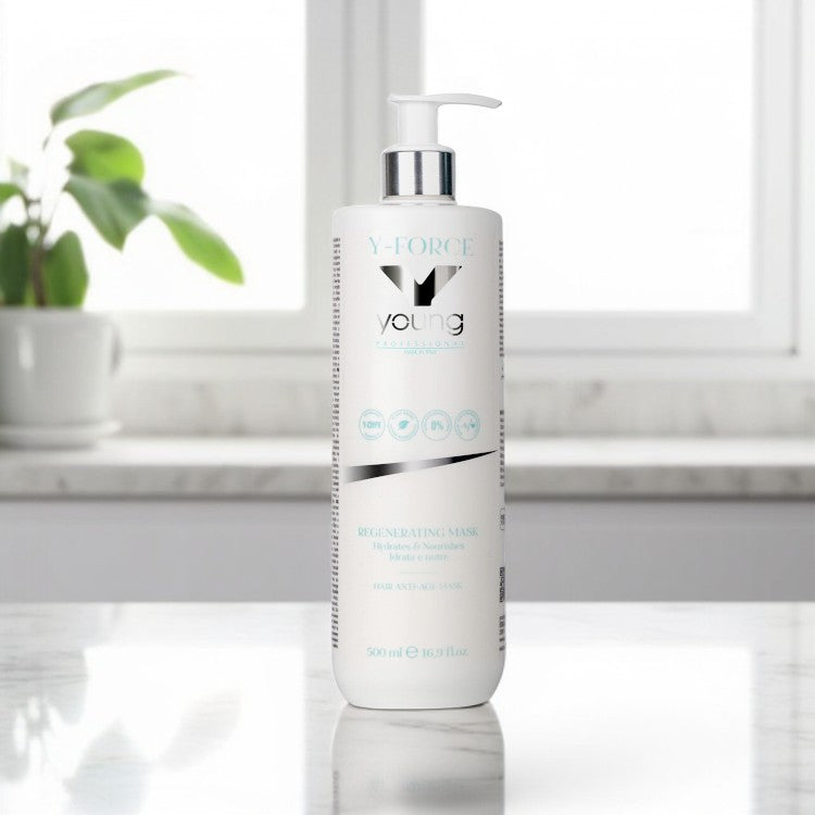 Mască Regenerantă Y-Force 500 ml | Nutriție și Reparare Intensivă