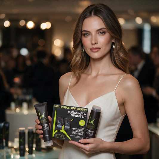 Set complet de îngrijire a luxului pentru păr Keratin 5in1
