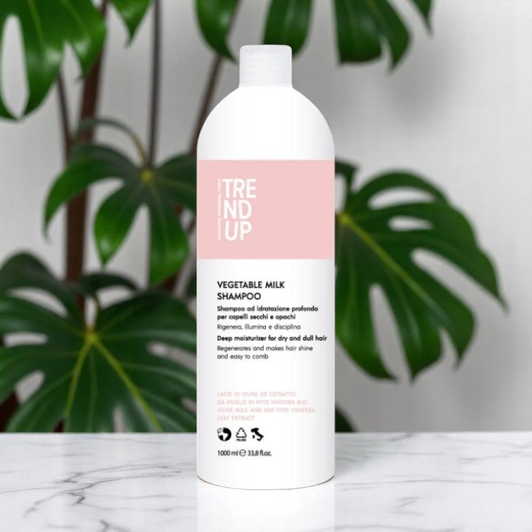 Șampon cu Lapte Vegetal 1000 ml | Hidratare Naturală și Suplețe