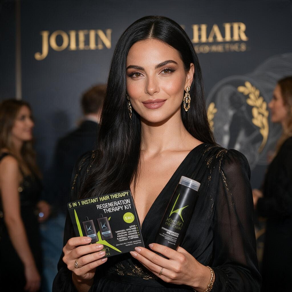 Tratament Keratin Structure Regenerant 5 in 1 în ambalaj special