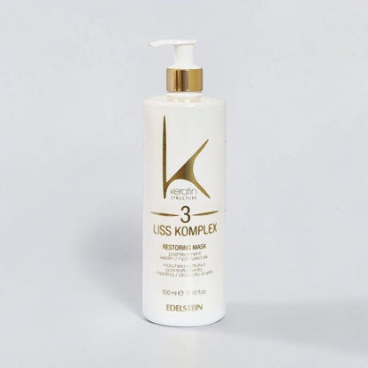 Complex Liss 2 Mască netezitoare (400 ml)Crema netezitoare utilizată în faza 2 nu conține formaldehidă. Datorită compoziției sale ce conține acid glioxilic, keratină, colagen, acid