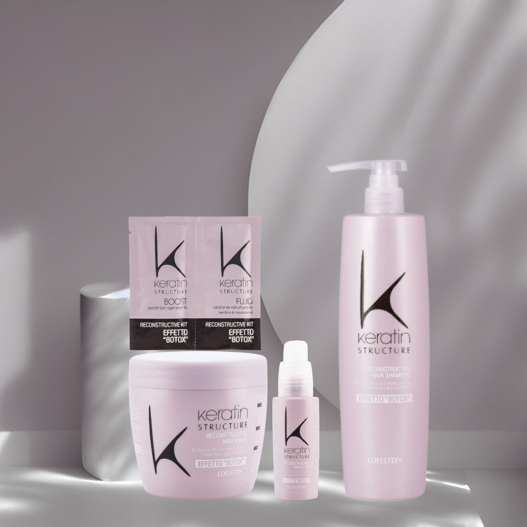 Set Profesional cu Keratină – Tratament Păr Deteriorat profesional pentru păr – John Hair