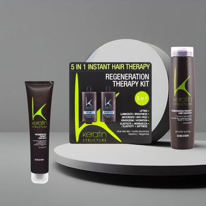 Set complet de îngrijire a luxului pentru păr Keratin 5in1 profesional pentru păr – John Hair