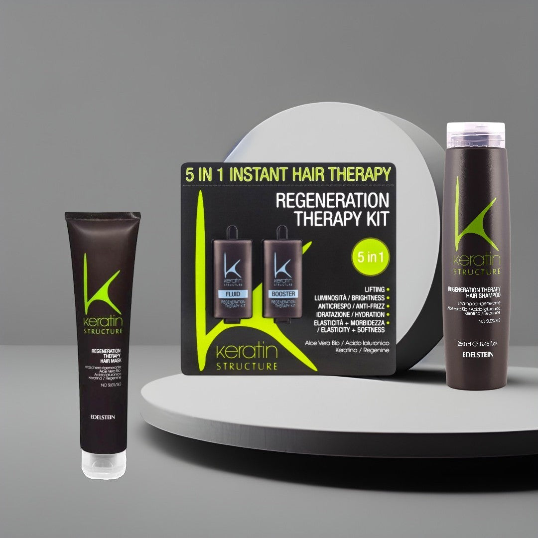 Set complet de îngrijire a luxului pentru păr Keratin 5in1 profesional pentru păr – John Hair