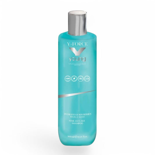 Șampon profesional anti-aging pentru păr matur. Regenerare capilară, vitalitate și fortifiere pentru un păr vizibil mai sănătos și strălucitor.