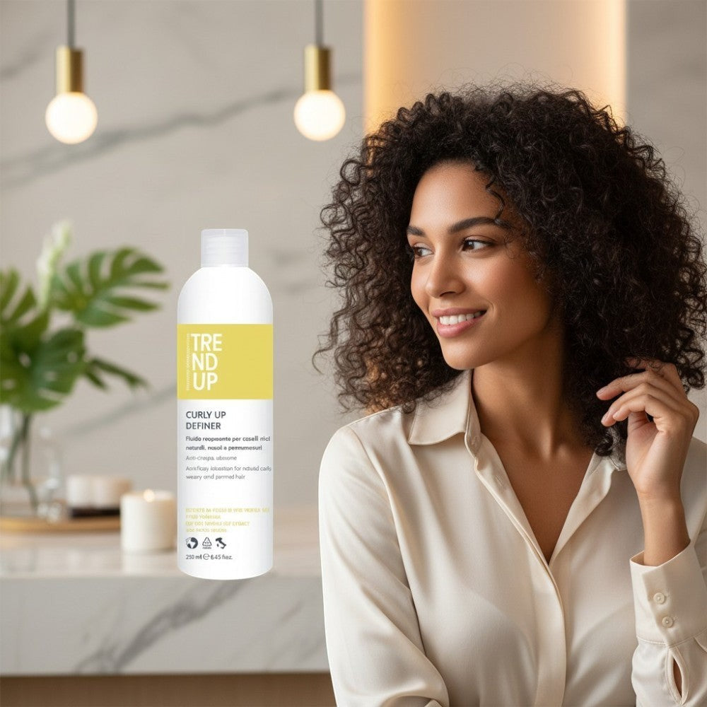 Fluid pentru păr creț și ondulat cu efect anti-electrizare și definire naturală