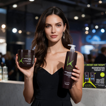 Set max complet de îngrijire a luxului pentru păr Keratin 5in1
