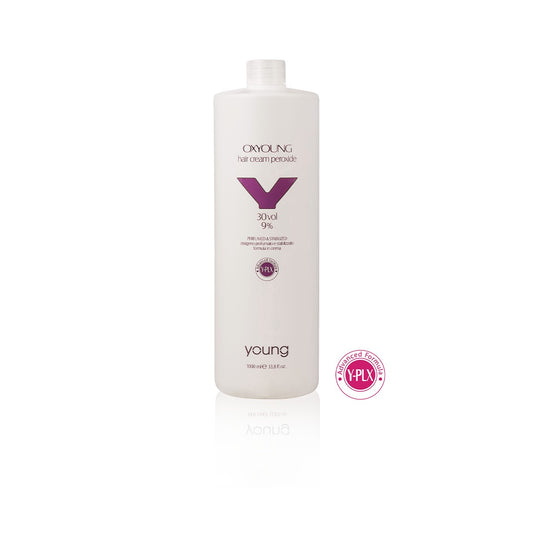 Emulsie oxidantă Young Y-Plex pentru vopsea de păr persistentă 30Vol/9% 1000ML - John Hair #