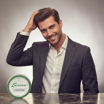 Pomadă clay pentru bărbați 100 ml – fixare puternică și efect mat natural