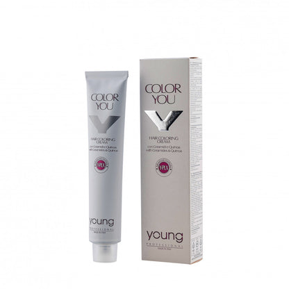 Vopsea de păr pemanent Young Y-plex professional cu amoniac 100 ml (1:1.5) Negru / 1 - John Hair #