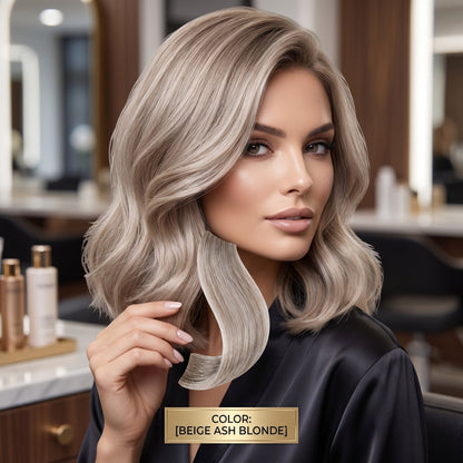 Nuanța 9.32 Cappuccino oferă un blond foarte deschis cu reflexe naturale și rezultate profesionale de lungă durată.